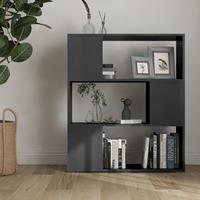 vidaXL Boekenkast/kamerscherm 80x24x94 cm spaanplaat hoogglans grijs