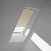 VELUX Verdunklungsrollo DKL F04 1085SWL, verdunkelnd, Verdunkelung, in Führungsschienen, beige