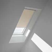 VELUX Verdunklungsrollo DKL MK04 1085SWL, verdunkelnd, Verdunkelung, in Führungsschienen, beige