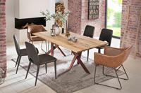 SIT Esstisch, Design-Gestell im industriellen Antiklook