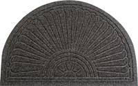 wash+dry by Kleen-Tex Mat DUNE Halfmoon dark grey Inloopmat, antislip, geschikt voor binnen en buiten, wasbaar