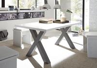Mäusbacher Eettafel Mister met lade (160-210 cm), frame in x-model
