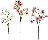 I.GE.A. Kunstbloem Magnoliatak set van 3