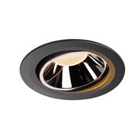 SLV LED Einbaustrahler Numinos in Schwarz und Chrom 37,4W 3400lm 2700K 20° kardanisch