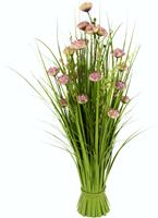 I.GE.A. Kunstgras Grasmix met fijne ranonkelbloemen