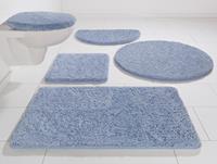 KiNZLER Badematte "Chaozhou", Höhe 20 mm, rutschhemmend beschichtet, fußbodenheizungsgeeignet, Badteppich, Uni Farben, rechteckig, rund & als 2-tlg. Set erhältlich