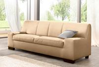 DOMO collection 3-zitsbank Norma tijdloos, kubistisch en elegant, comfortabel, platte armleuningen