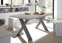 Mäusbacher Eettafel Mister met lade (160-210 cm), frame in x-model