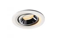 SLV LED Deckeneinbaustrahler Numinos Move in Weiß und Chrom 8,6W 700lm 3000K 40°