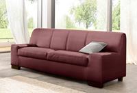DOMO collection 3-zitsbank Norma tijdloos, kubistisch en elegant, comfortabel, platte armleuningen