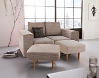 Looks By Wolfgang Joop 2-Sitzer Looksv, Verwandlungssofa: aus Sofa wird Sofa mit 2 Hockern