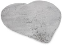 Gino Falcone Fellteppich Kuschelteppich Chiara, herzförmig, 30 mm Höhe, Kunstfell, Kaninchenfell-Haptik, besonders weicher Langflor, ideal im Wohnzimmer, Schlafzimmer & Kinderzimmer
