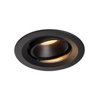 SLV LED Einbaustrahler Numinos in Schwarz 17,55W 1460lm 2700K 40° kardanisch