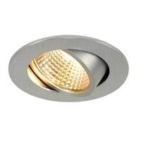 SLV LED Deckeneinbauleuchte New Tria 5,3W 2700K 300lm rund in Silber