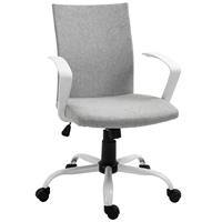 Vinsetto bureaustoel kantoorstoel mesh rugleuning met kantelfunctie hoofdsteun stoel thuiskantoor in hoogte verstelbaar ergonomisch 360° zwenkwielen