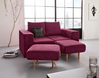 Looks By Wolfgang Joop 2-Sitzer Looksv, Verwandlungssofa: aus Sofa wird Sofa mit 2 Hockern