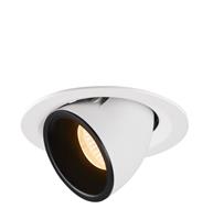 SLV LED Deckeneinbauleuchte Numinos Gimble in Weiß und Schwarz 17,5W 1460lm 2700K 40°
