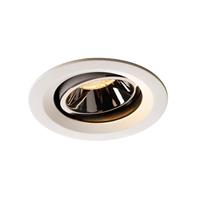 SLV LED Einbaustrahler Numinos in Weiß und Chrom 17,55W 1550lm 3000K 40° kardanisch