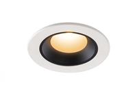 SLV LED Deckeneinbauleuchte Numinos in Weiß und Schwarz 7W 640lm IP44 2700K 55°