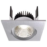 Deko-Light LED Deckeneinbauleuchte COB68 in Silber 6W 350mA Eckig