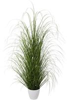 Creativ green Kunstgras Grasmix in een decoratieve plastic pot