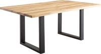 MCA living Eettafel Lincoln Eettafel massief hout geolied, FSC-gecertificeerd massief hout