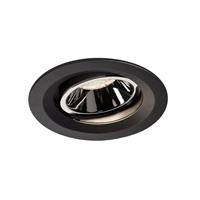 SLV LED Einbaustrahler Numinos in Schwarz und Chrom 17,55W 1660lm 4000K 40° kardanisch