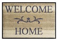 Wash+dry Fußmatte Welcome Home beige waschbar 50x75cm