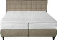Ada Trendline Boxspringbett Edera, Doppelbett wahlweise mit Topper, Liegefläche 180x200 cm, mit Steppung am Kopfteil