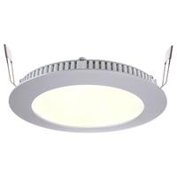 Deko-Light Schlichte LED Deckeneinbauleuchte Ø145mm silber 2700K warmweiß