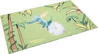 TABALUGA Vloerkleed voor de kinderkamer Draak Tabaluga tijd, groen gedessineerd, wasbaar, kinderkamer