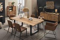 SIT Eettafel Sledeframe in industriële antiek-look