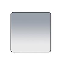 Saniclass Retro Line 2.0 Square Spiegel - 100x100cm - vierkant - afgerond - frame - mat zwart SW5-100