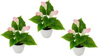 I.GE.A. Kunstplant Mini calla (set)