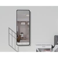 Saniclass Retro Line 2.0 Rectangle Spiegel - 140x50cm - rechthoek - afgerond - frame - mat zwart SW6