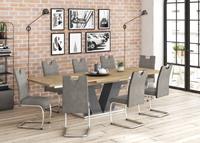Mäusbacher Eettafel Comfort D Mäusbacher eettafel met V-frame en voetplaat. Breedte 180-280