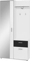 Byliving Kompaktgarderobe Jakob, mit großem Spiegel und Ablage, Breite 97 cm