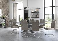 Mäusbacher Eettafel Comfort C met x-frame in grafiet en met uittrekfunctie, breedte 180-280 cm