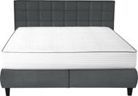Ada Trendline Boxspringbett Edera, Doppelbett wahlweise mit Topper, Liegefläche 180x200 cm, mit Steppung am Kopfteil