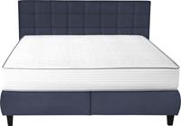 Ada Trendline Boxspringbett Edera, Doppelbett wahlweise mit Topper, Liegefläche 180x200 cm, mit Steppung am Kopfteil