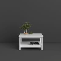 Premium Collection By Home Affaire Couchtisch Madrid, mit edlen anthrazitfarbenen Marmor Dekor und silberfarbene Metalleisten, Breite 110 cm