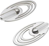 Gardinenstange Stilgarnitur, Komplettgarnitur 12 mm Planeten - Saturn, Liedeco, Ø 12 mm, 1-läufig, Fixmaß, verschraubt, Eisen, Gardinenstange Komplett