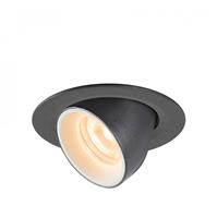 SLV LED Deckeneinbauleuchte Numinos Gimble in Schwarz und Weiß 7W 730lm 4000K 40°