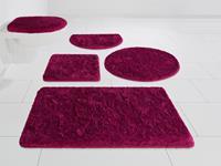 Badematte Merida my home, Höhe 32 mm, rutschhemmend beschichtet, fußbodenheizungsgeeignet, schnell trocknend, strapazierfähig, Kunstfaser, rechteckig, Badteppich, Badematten, unifarben