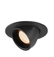 SLV LED Deckeneinbauleuchte Numinos Gimble inchwarz 8,6W 670lm 2700K 20°
