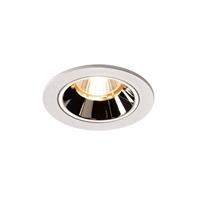 SLV LED Einbaustrahler Numinos in Weiß und Chrom 8,6W 750lm 4000K 40°