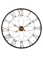 Wandklok in zwart van heine home