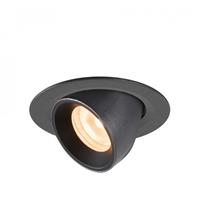 SLV LED Deckeneinbauleuchte Numinos Gimble in Schwarz 7W 690lm 3000K 55°
