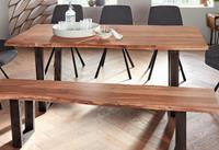 MCA living Eettafel CALABRIA Massief hout in boomstam-look