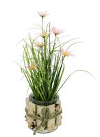 I.GE.A. Kunstbloem Margrieten in het gras set van 3